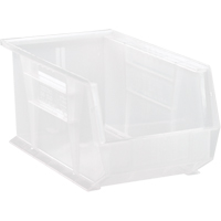 Bac transparent ultra empilable & suspendable, 8-1/4" la, 7" h x 14-3/4" p, Transparent MAS Chibougamau