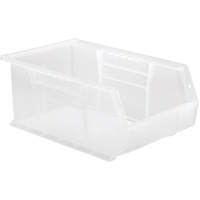 Bac transparent ultra empilable & suspendable, 8-1/4" la, 6" h x 13-5/8" p, Transparent MAS Chibougamau