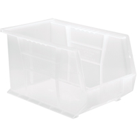Bac transparent ultra empilable & suspendable, 8-1/4" la, 8" h x 13-5/8" p, Transparent MAS Chibougamau