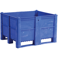 Conteneur pour palettes, 40"/47,25" p x 48"/39,4" la x 29"/29,1" h, Capacit&eacute; 1543 lb/2650 lb, Bleu MAS Chibougamau