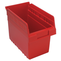 Bacs pour &eacute;tag&egrave;re Store-Max, 6-5/8" la x 8" H x 11-5/8" p, Rouge, Capacit&eacute; 44 lb MAS Chibougamau