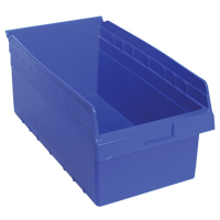 Bacs pour &eacute;tag&egrave;re Store-Max, 11-1/8" la x 8" H x 17-7/8" p, Bleu, Capacit&eacute; 56 lb MAS Chibougamau