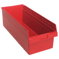 Bacs pour &eacute;tag&egrave;re Store-Max, 11-1/8" la x 8" H x 23-5/8" p, Rouge, Capacit&eacute; 68 lb MAS Chibougamau