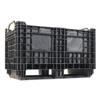 Heavy-Duty BulkTote&reg; Container, 30" L x 16" W x 19.2" H, Black MAS Chibougamau