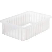 Divider Box&reg; Container, Plastic, 16.5" W x 10.875" D x 5" H, Grey MAS Chibougamau