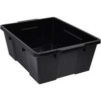Contenant avec loquets en plastique,  la x 21" p x 7,75" h, Noir MAS Chibougamau