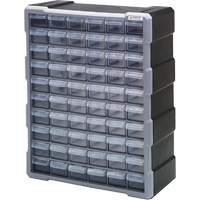 Armoire &agrave; tiroir, Plastique, 60 tiroirs, 15" x 6-1/4" x 18-3/4", Noir MAS Chibougamau