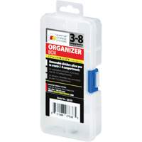 Boîte &agrave; compartiments en plastique, 2,75" la x 5,5" p x 1,25" h, 8 compartiments MAS Chibougamau