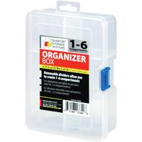 Boîte &agrave; compartiments en plastique, 4,75" la x 6,75" p x 2,25" h, 6 compartiments MAS Chibougamau