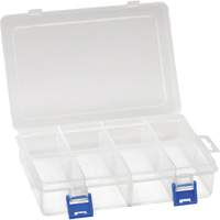 Boîte &agrave; compartiments en plastique, 5,5" la x 7,75" p x 1,75" h, 8 compartiments MAS Chibougamau