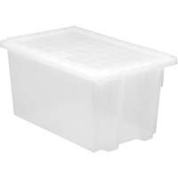 Contenant robuste Stack & Nest, 15" x 19,5" x 29,5", Transparent MAS Chibougamau