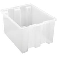 Contenant robuste Stack & Nest, 10" x 15,5" x 19,5", Transparent MAS Chibougamau