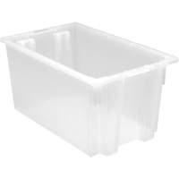 Contenant robuste Stack & Nest, 12" x 15,5" x 23,5", Transparent MAS Chibougamau