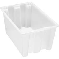 Contenant robuste Stack & Nest, 15" x 19,5" x 29,5", Transparent MAS Chibougamau