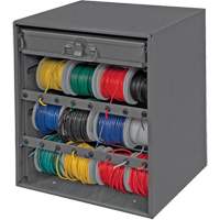 Armoire d'entreposage pour fil et borne, Acier, 1 tiroirs, 15-9/16" x 11-7/8" x 16-3/8", Gris MAS Chibougamau