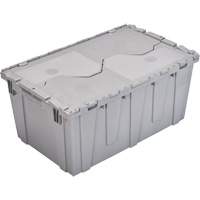 FP243C FliPak Nestable Tote, 26.9" x 16.9" x 12.1", Grey MAS Chibougamau