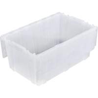 FP243C FliPak Nestable Tote, 26.9" x 16.9" x 12.1", Clear MAS Chibougamau