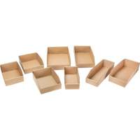 Boîtes profondes en carton ondul&eacute;, 11-3/4" la x 17-1/4" p x 4-1/2" h, Beige MAS Chibougamau