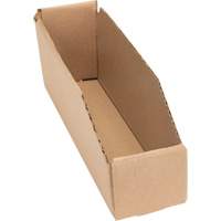 Deep Corrugated Parts Bins, 2-7/8" W x 11-1/4" D x 4-1/2" H, Beige MAS Chibougamau