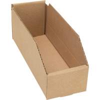 Deep Corrugated Parts Bins, 3-3/4" W x 11-1/4" D x 4-1/2" H, Beige MAS Chibougamau