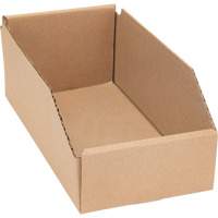 Deep Corrugated Parts Bins, 5-3/4" W x 11-1/4" D x 4-1/2" H, Beige MAS Chibougamau