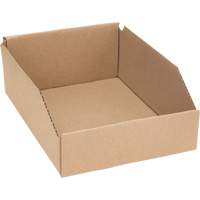 Boîtes profondes en carton ondul&eacute;, 8-3/4" la x 11-1/4" p x 4-1/2" h, Beige MAS Chibougamau