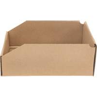 Boîtes profondes en carton ondul&eacute;, 8-3/4" la x 11-1/4" p x 4-1/2" h, Beige MAS Chibougamau