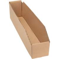 Boîtes profondes en carton ondul&eacute;, 1-7/8" la x 17-1/8" p x 4-1/2" h, Beige MAS Chibougamau