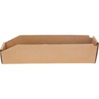 Boîtes profondes en carton ondul&eacute;, 1-7/8" la x 17-1/8" p x 4-1/2" h, Beige MAS Chibougamau