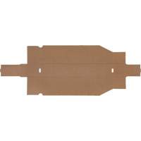 Boîtes profondes en carton ondul&eacute;, 1-7/8" la x 17-1/8" p x 4-1/2" h, Beige MAS Chibougamau