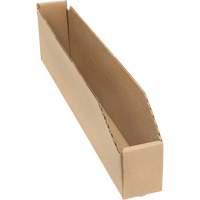 Boîtes profondes en carton ondul&eacute;, 2-7/8" la x 17-1/4" p x 4-1/2" h, Beige MAS Chibougamau