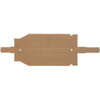 Boîtes profondes en carton ondul&eacute;, 2-7/8" la x 17-1/4" p x 4-1/2" h, Beige MAS Chibougamau