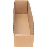 Boîtes profondes en carton ondul&eacute;, 3-3/4" la x 17-1/4" p x 4-1/2" h, Beige MAS Chibougamau