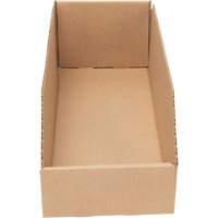 Boîtes profondes en carton ondul&eacute;, 5-3/4" la x 17-1/4" p x 4-1/2" h, Beige MAS Chibougamau