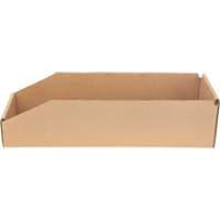Boîtes profondes en carton ondul&eacute;, 5-3/4" la x 17-1/4" p x 4-1/2" h, Beige MAS Chibougamau