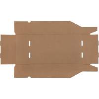 Boîtes profondes en carton ondul&eacute;, 9-3/4" la x 17-1/4" p x 4-1/2" h, Beige MAS Chibougamau
