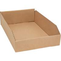 Boîtes profondes en carton ondul&eacute;, 11-3/4" la x 17-1/4" p x 4-1/2" h, Beige MAS Chibougamau