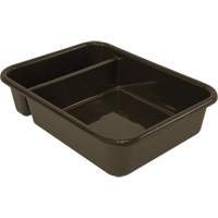 All-Purpose Compartmentalized Storage Tub, 5" H x 15" D x 20" L, Plastic, Brown MAS Chibougamau