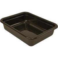 All-Purpose Flat-Bottom Storage Tub, 5" H x 17" D x 22" L, Plastic, Grey MAS Chibougamau