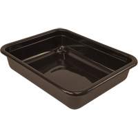 All-Purpose Flat-Bottom Storage Tub, 5" H x 15" D x 20" L, Plastic, Brown MAS Chibougamau