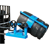 Fork Mounted Drum Lifter, 55 US gal. (45 Imperial Gal.) Drum Size, 1500 lbs./680 kg. Cap. MAS Chibougamau