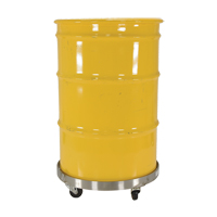 Chariots pour barils, Acier inoxydable, Capacit&eacute;e 800 lb, Diam&egrave;tre 23-1/4", Roue en Caoutchouc MAS Chibougamau