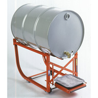 Drum Cradle with Drip Tray, 55 US gal. (45 Imperial Gal.) Capacity, 600 lbs./272 kg Load Limit MAS Chibougamau
