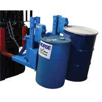 Manipulateur de barils MORSPEED 1500 pour chariot &eacute;l&eacute;vateur, Pour 55 gal. US (45 gal. imp.) MAS Chibougamau