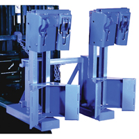 Manipulateur de barils MORSPEED 1500 pour chariot &eacute;l&eacute;vateur, Pour 30 - 85 gal. US (25 - 70 gal. imp.) MAS Chibougamau