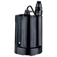 Pompe utilitaire submersible automatique, 1/3 CV, 2160 gal./h, 115 V, 4 A MAS Chibougamau