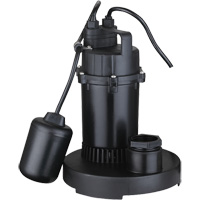 Pompe de puisard submersible thermoplastique, 2560 gal./h, 115 V, 4,6 A, 1/3 CV MAS Chibougamau