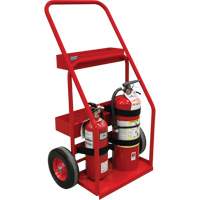 Hot Works Fire Prevention Cart, Semi-Pneumatic Wheels, 17.75" W x 8.9" L Base, 100 lbs. MAS Chibougamau