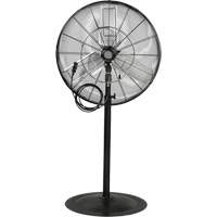 Ventilateur oscillant sur socle avec vaporisation &agrave; moteur &eacute;tanche &agrave; l'eau, Robuste, 3 Vitesses, Diam&egrave;tre de 30" MAS Chibougamau