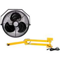 Trousse de ventilateur pour poste de travail industriel avec bras double verrouillable, Industriel, 3 vitesses, Diam&egrave;tre de 12" MAS Chibougamau